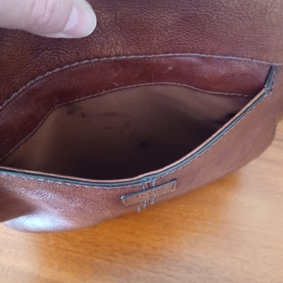FOSSIL Brown Leather Crossbody Bag - Picture 12 of 14